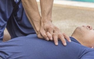 cpr victim drowning near the pool